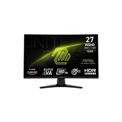 MSI MONITOR MAG 274CQF. 27" RAPID VA CURVO 1500R. 2560X1440 . 180HZ. NEGRO