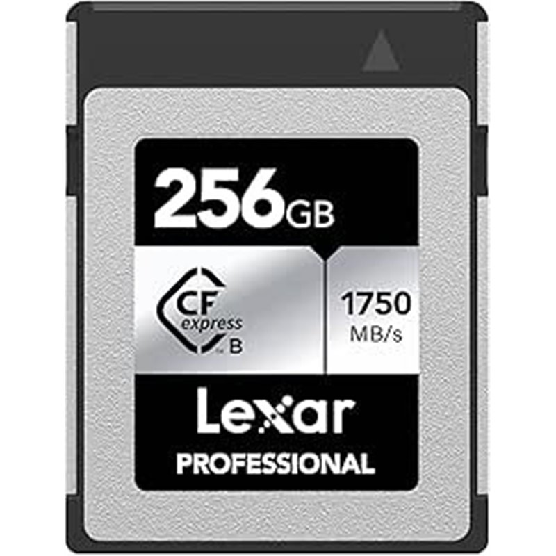 LEXAR 256GB PROFESSIONAL CFEXPRESS TYPE B CARD SILVER, UP TO 1750MB/S READ 1300MB/S WRITE
