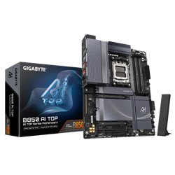 PLACA GIGABYTE B850 AI TOP,AMD,AM5,B850,4DDR5,256GB,1HDMI+USB-C,4SATA3+3M.2,2X10GBELAN+WIFI7+BT5.4,7USB3.2,ATX