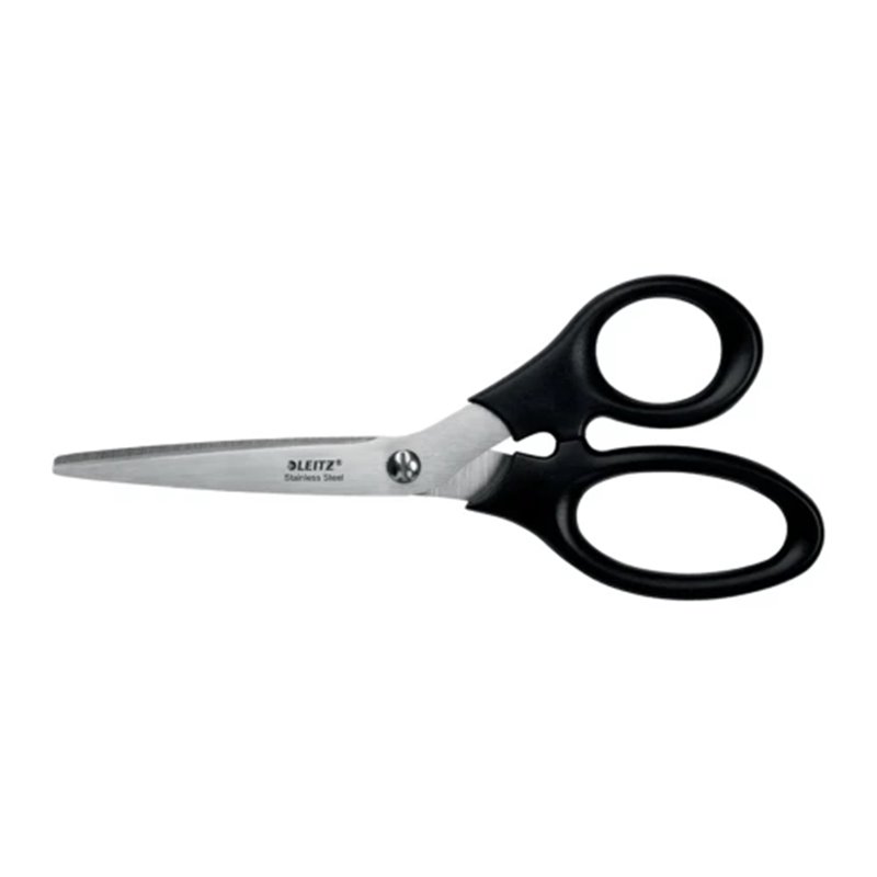 TIJERAS ACERO INOXIDABLE 185 MM (BLÍSTER CARTÓN), NEGRO LEITZ 54240095