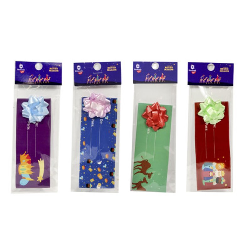 TARJETA ADHESIVA + COCA  REYES MAGOS BISMARK 332825
