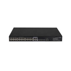 H3C S5130S-28S-PWR-EI L2 ETHERNET SWITCH WITH 24*10/100/1000BASE-T POE+ PORTS(AC 185W) AND 4*1G/10G BASE-X SFP PLUS PORTS,(AC)