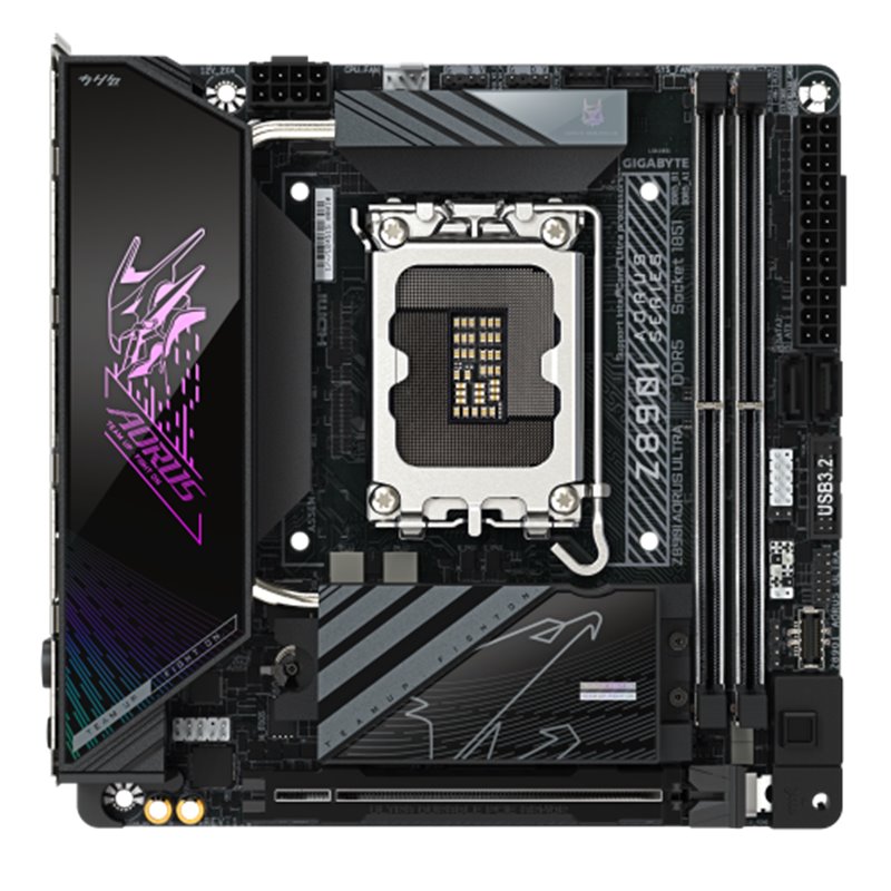 PLACA GIGABYTE Z890I AORUS ULTRA,INTEL,1851,Z890,4DDR5,WIFI,ITX