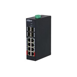 (DH-HS4412-8ET-96) DAHUA SWITCH INDUSTRIAL MANAGED 8 PUERTOS POE 10/100 MBPS + 4 SFP 1000 MBPS UPLINK