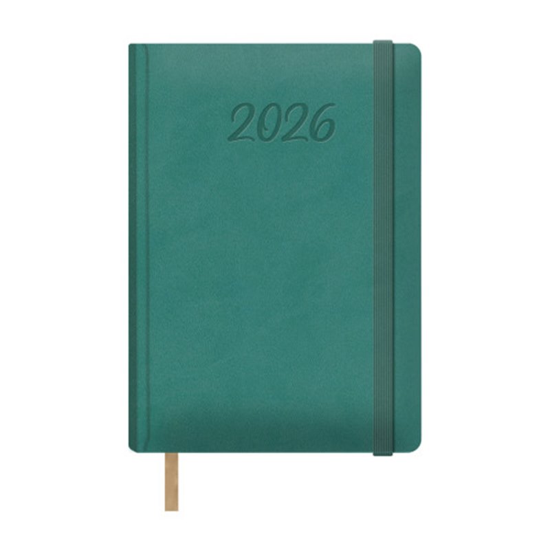 AGENDA 2026 SAMBA DÍA PÁGINA 15 X 21 CM. COLOR VERDE DOHE 12886 - 26