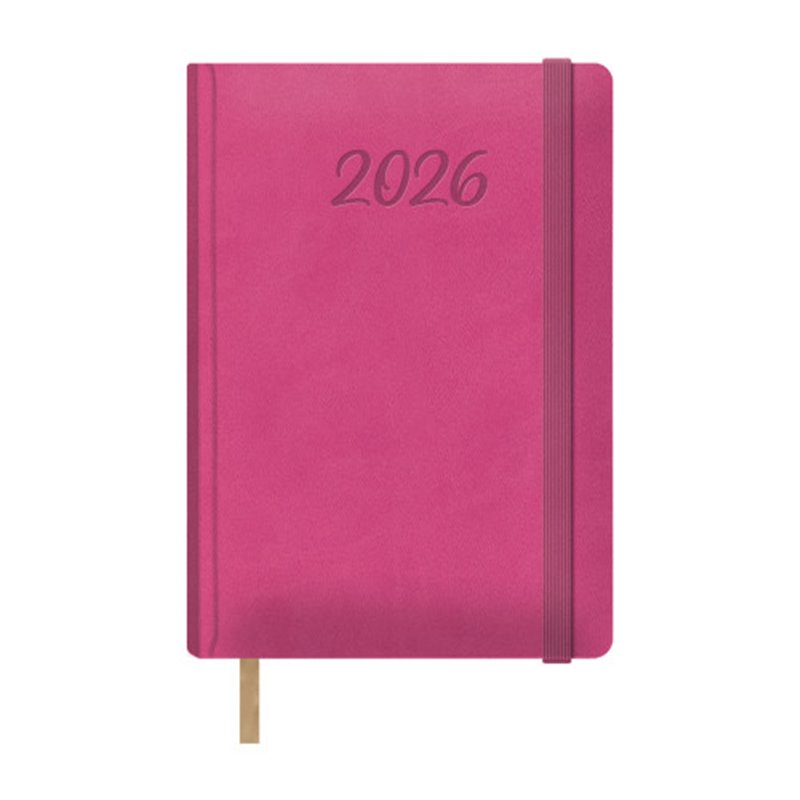 AGENDA 2026 SAMBA DÍA PÁGINA 15 X 21 CM. COLOR FUCSIA OHE 12885 - 26