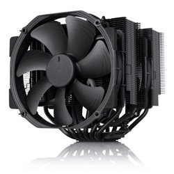 NOCTUA COOLER CPU NH-D15 CHROMAX.BLACK [NH-D15 CH.BK], 6 HEATPIPES DUAL TOWER, 2X NF-A15 140MM FAN PWM, INTEL LGA1851, LGA1700, 