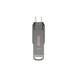 Lexar JumpDrive LJDD400128G-BNQNG unidad flash USB 128 GB USB Tipo C 3.2 Gen 1 (3.1 Gen 1) Gris