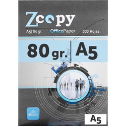 PAQUETE 500H PAPEL 80GR A5 ZCOPY CIE 146 A5ZCOPY80GR