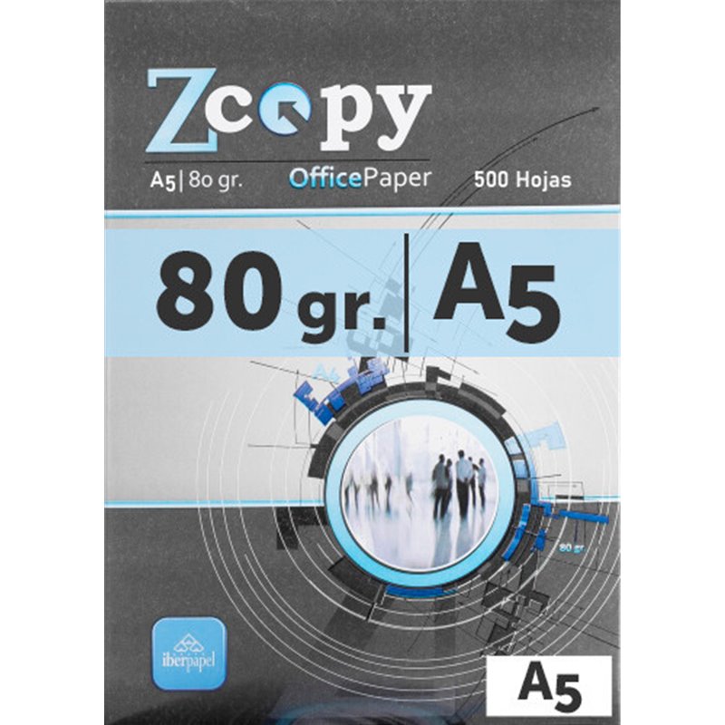 PAQUETE 500H PAPEL 80GR A5 ZCOPY CIE 146 A5ZCOPY80GR
