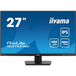 MONITOR IIYAMA 27" PROLITE XU2793HSU-B6, IPS, 100HZ, 1MS, USB, HDMI, DISPLAYPORT, ALT 2x2W, INCLI