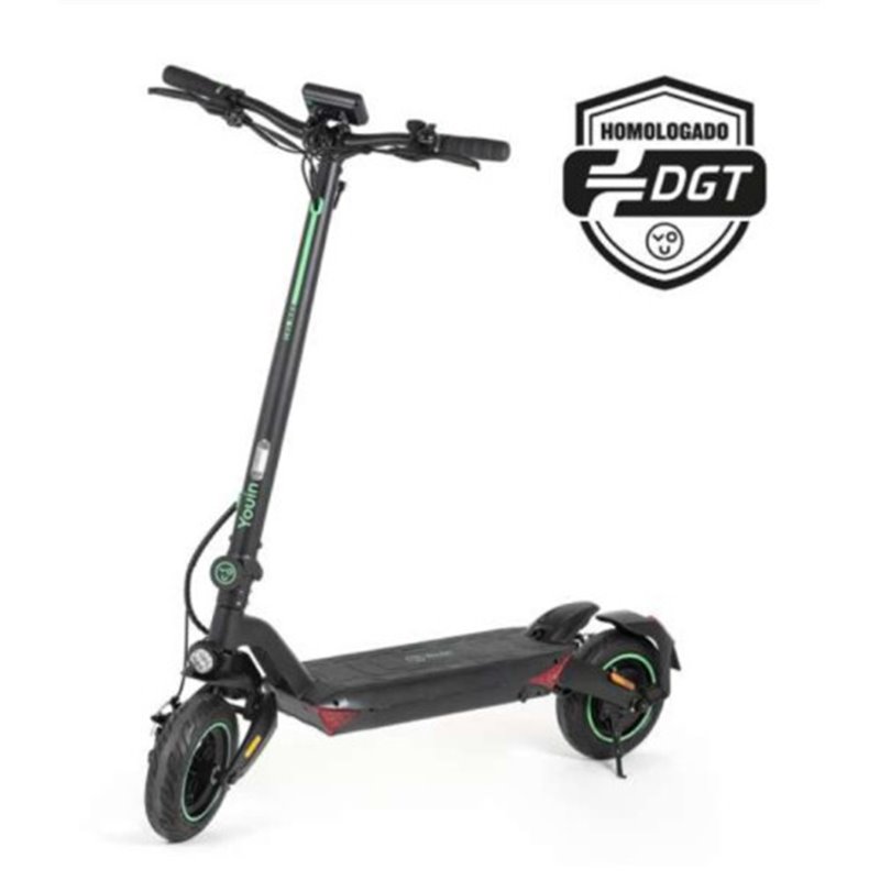 YOUIN SCOOTER ELECTRICO XLMAX LITE HOMOLOGADO DGT - DOBLE SUSPENSIÓN - RUEDA 10"- 48VX12,5AH - 1200WMAX