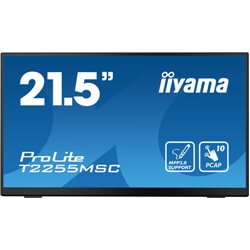 MONITOT IIYAMA 22" TACTIL CAPACITIVO, T2255MSC-B1, IPS, 60HZ, 5 MS, HDMI, USB, DISPLAYPORT, ALT, VESA 100 x 100