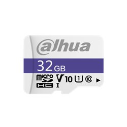 DAHUA MICROSD 32GB MICROSD CARD, READ SPEED UP TO 95 MB/S, WRITE SPEED UP TO 25 MB/S, SPEED CLASS C10, U1, V10, TBW 20TB (DHI-TF