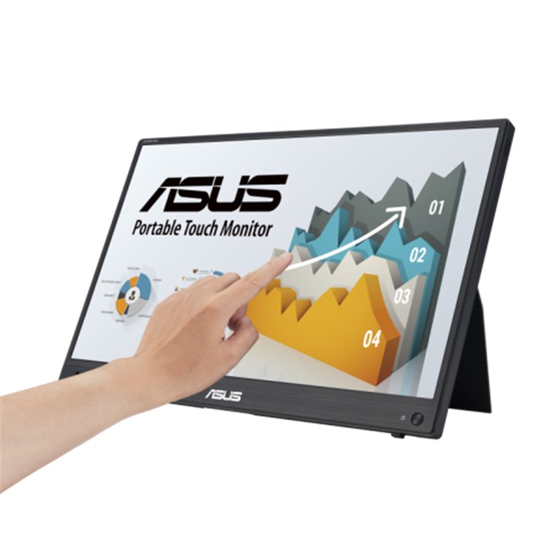 ASUS ZenScreen MB16AHT 39,6 cm (15.6") 1920 x 1080 Pixeles Full HD Pantalla táctil Negro