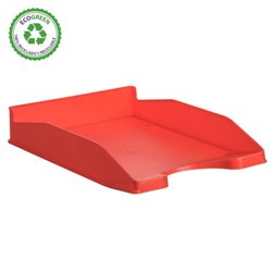 BANDEJA APILABLE ECOGREEN 100% RECICLADO Y RECICLABLE ROJO 345X255X60 MM ARCHIVO 2000 742 RJ