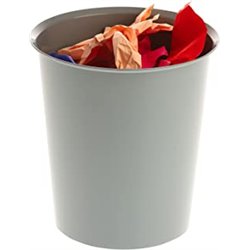 PAPELERA ECOGREEN 100% RECICLADO Y RECICLABLE GRIS 18 LITROS 290X310 MM ARCHIVO 2000 2001 GS