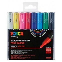 ESTUCHE 8 UDS. PC1M BASIC POSCA UNIBALL 182634667
