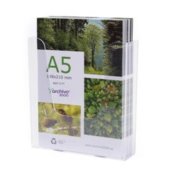 PORTAFOLLETOS MURAL PREMIUM A5 VERTICAL 45x175x180MM ARCHIVO 2000 9007CSTP