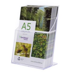 PORTAFOLLETOS SOBREMESA PREMIUM A5 VERTICAL 95x160x210MM ARCHIVO 2000 6142CSTP