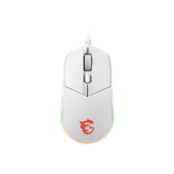 MSI CLUTCH GM11 WHITE ratón Ambidextro USB tipo A Óptico 5000 DPI