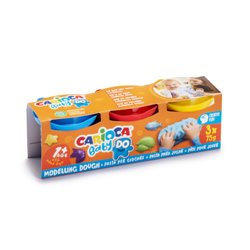 SET PASTA DE MODELAR CARIOCA BABY DOUGH 3X75GR CARIOCA 43179