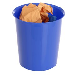 PAPELERA ECOGREEN 100% RECICLADO Y RECICLABLE AZUL 18 LITROS 290X310 MM ARCHIVO 2000 2001 AZ