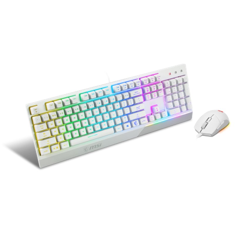 TECLADO + RATON MSI VIGOR GK30 COMBO WHITE ES