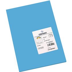 PACK 50 HOJAS CARTULINA IRIS A4 185G AZUL CANSON C200040167