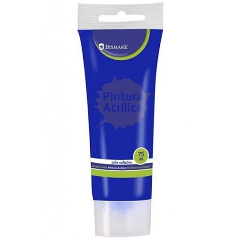 BOTE PINTURA ACRILICA 75 ML AZUL OSCURO BISMARK 328520