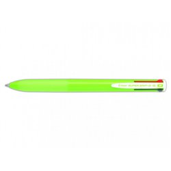 BOLIGRAFO SUPERGRIP G - 4 COLORES - CUERPO COLOR- VERDE LIMA PILOT BPKGG-35M-LG