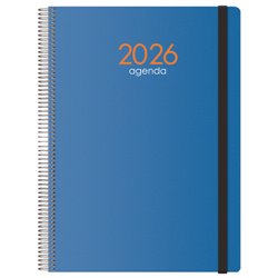 AGENDA 2026 SYNCRO ESPIRAL DÍA PÁGINA 21 X 29 CM. AZUL DOHE 11625 - 26