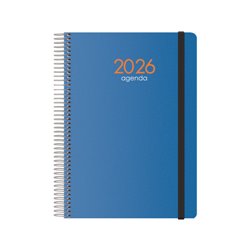 AGENDA 2026 SYNCRO ESPIRAL SEMANA VISTA 15 X 21 CM. AZUL DOHE 11630 - 26
