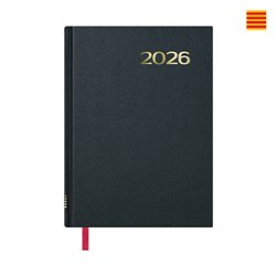 AGENDA 2026 SINTEX DÍA PÁGINA 14 X 20 CM. COLOR NEGRO CATALÁN DOHE 11408 - 26