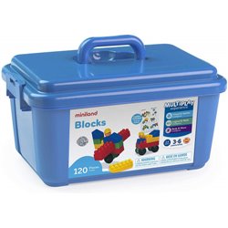 JUEGO SUPER KIM BLOC 120 PIEZAS MINILAND 32310