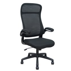 SILLA OPTI524 RESPALDO MALLA NEGRO Y ASIENTO TELA FOROL BY PIQUERAS Y CRESPO 524BM840A840RN