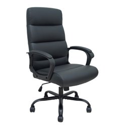 SILLÓN OPTI545 SIMILPIEL NEGRO BASE METÁLICA NEGRA FOROL BY PIQUERAS Y CRESPO 545BSP840