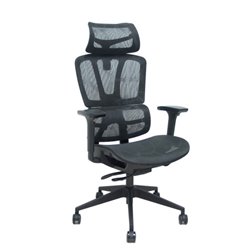 SILLA PRO537 TRASLACK MALLA NEGRA BRAZOS 3D RUEDAS NAILON 60 MM FOROL BY PIQUERAS Y CRESPO 537TKM840B3DRN60