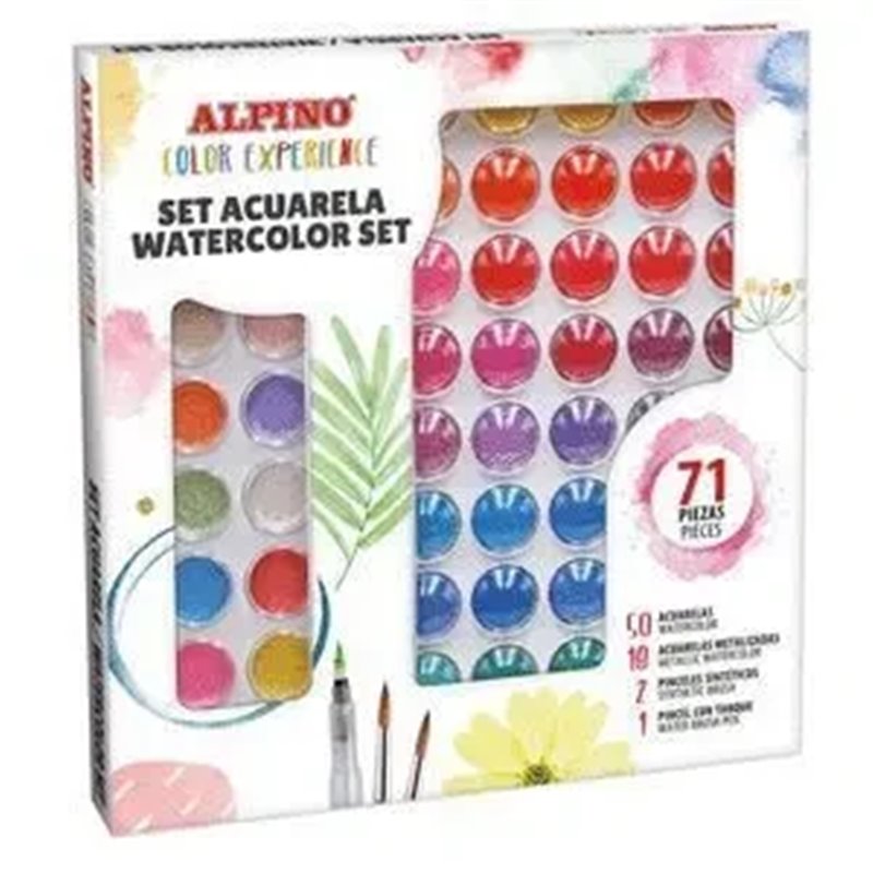 SET WATERCOLOR COLOR EXPERIENCE 71 PZAS ALPINO AQ001040
