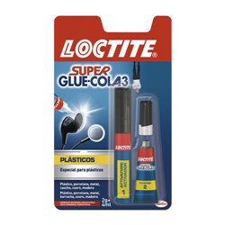 LOCTITE SUPERGLUE-3 PLÁSTICOS DIFÍCILES BL 4 ML + 2 GR LOCTITE 2642430
