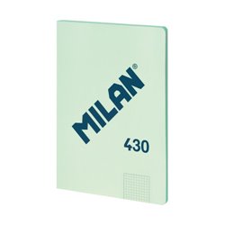 LIBRETA ENCOLADA, PAPEL CUADRICULADO, 48 HOJAS A4, SERIE 1918, VERDE MILAN 57243G48GR