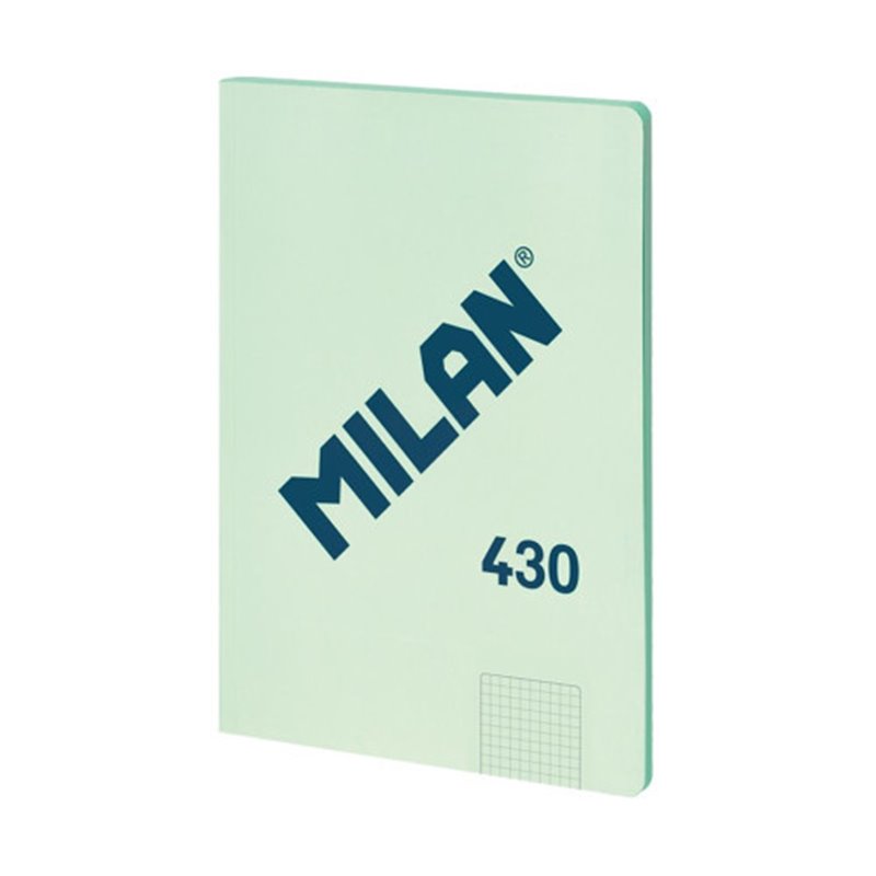 LIBRETA ENCOLADA, PAPEL CUADRICULADO, 48 HOJAS A4, SERIE 1918, VERDE MILAN 57243G48GR