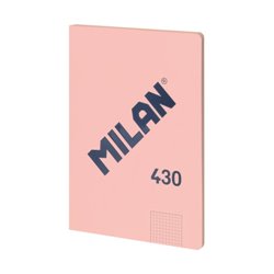 LIBRETA ENCOLADA, PAPEL CUADRICULADO, 48 HOJAS A4, SERIE 1918, ROSA MILAN 57243G48P