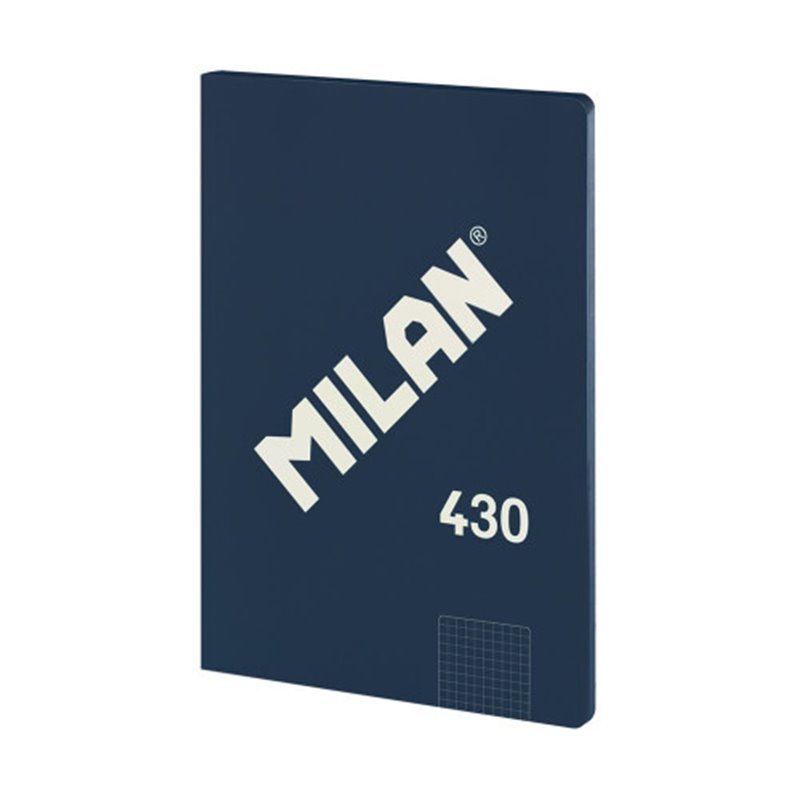 LIBRETA ENCOLADA, PAPEL CUADRICULADO, 48 HOJAS A4, SERIE 1918, AZUL MILAN 57243G48B