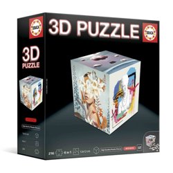 PUZZLE CUBO 3D ANIMALES EDUCA BORRAS 20125