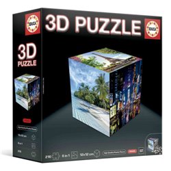 PUZZLE CUBO 3D VIAJES EDUCA BORRAS 20124