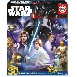 PUZZLE 3D 500 STAR WARS CLASSIC "3D LENTICULAR PUZZLE" EDUCA BORRAS 20052