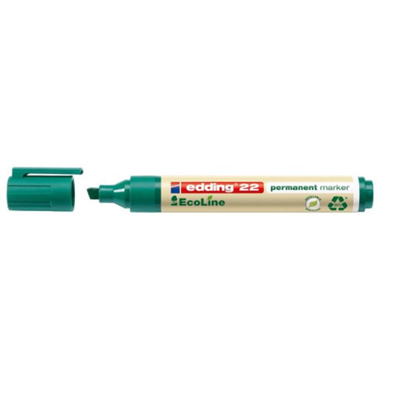 MARCADOR PERMANENTE EDDING ECOLINE 22 COLOR VERDE EDDING 22-004