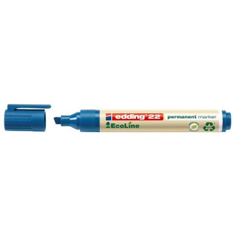 MARCADOR PERMANENTE EDDING ECOLINE 22 COLOR AZUL EDDING 22-003