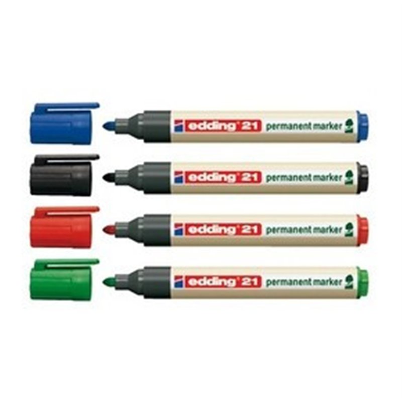 MARCADOR PERMANENTE EDDING ECOLINE 21 COLOR ROJO EDDING 21-002